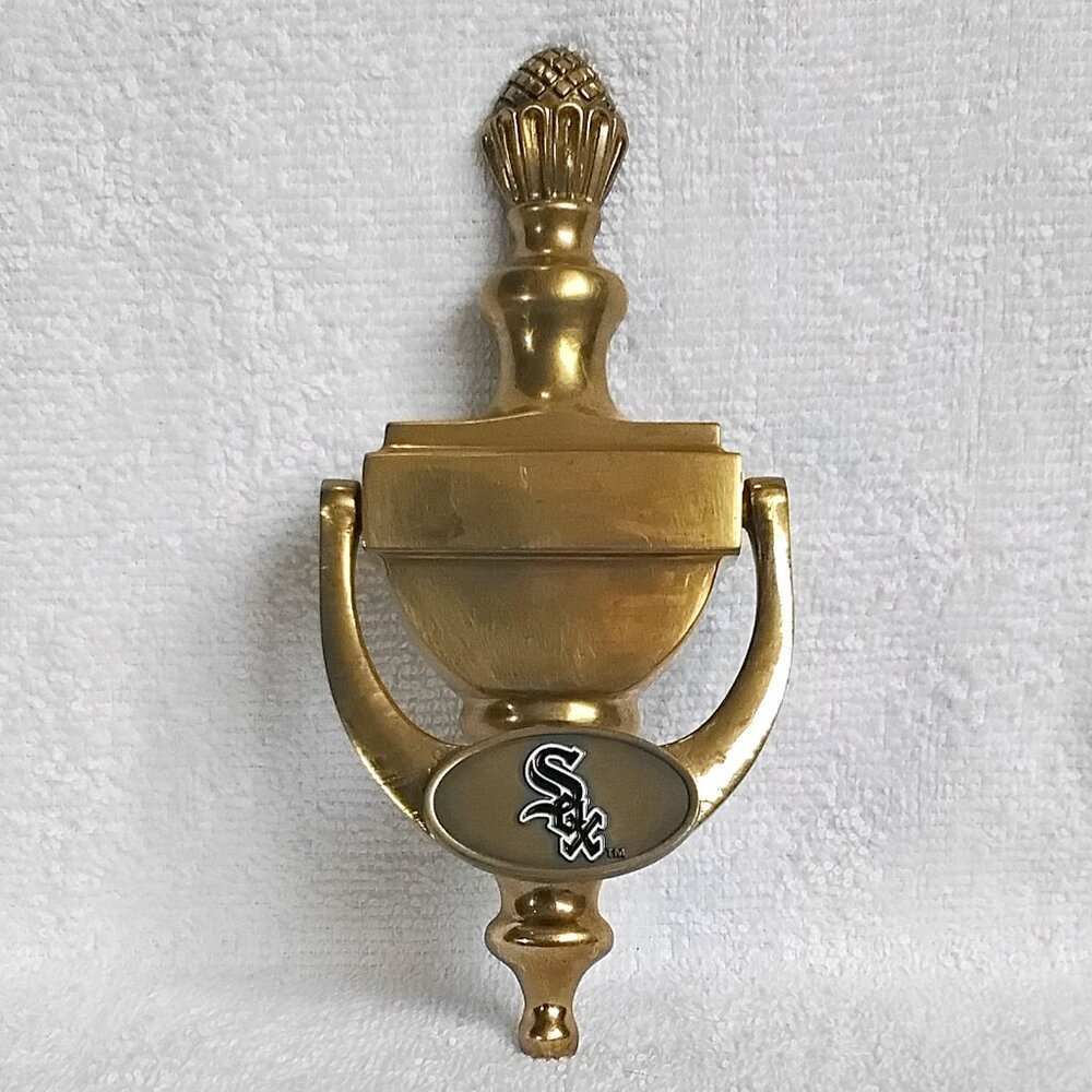 Solid Brass Chicago White Sox Front Door Knocker!!